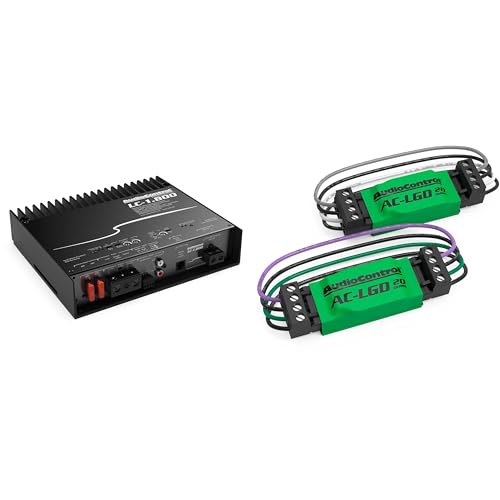 AudioControl LC-1.800 High-Power Mono Subwoofer Amplifier with Accubass with 1 Pair AudioControl AC-LGD 20 Load generating Device