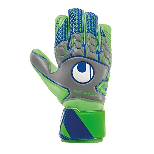 uhlsport Torwarthandschuhe TENSIONGREEN Soft Hn Comp, Dark Grau Melange/Fluo Grün, 11, 101105801 – Ansicht 1