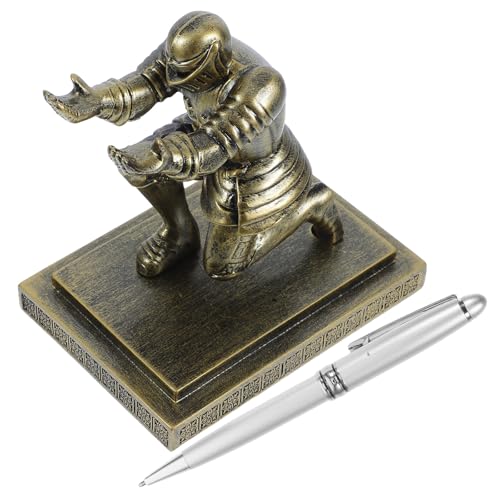 Porte-stylo chevalier bronze STOBAZA, l'id&eacute;e cadeau originale pour un bureau unique - 2
