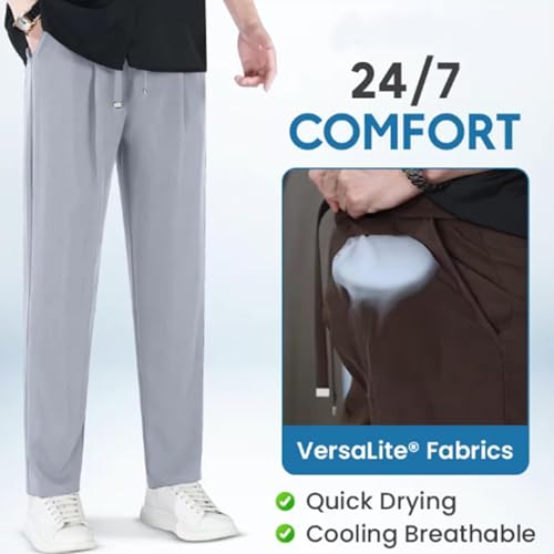 Nonmaze Airflexion Pants, Nonmaze Pants for Men, Pull on Ice Silk Stretch Smart Casual Pants, Non Maze Air Flexion Pant3