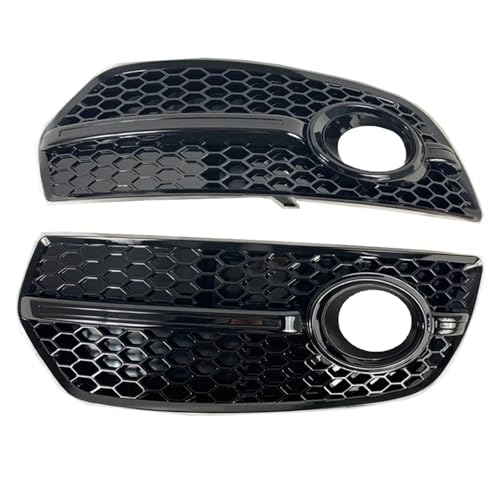 Grille antibrouillard Audi Q5 2009-2012 nid d'abeille noir brillant pare-chocs avant 8T0807681F