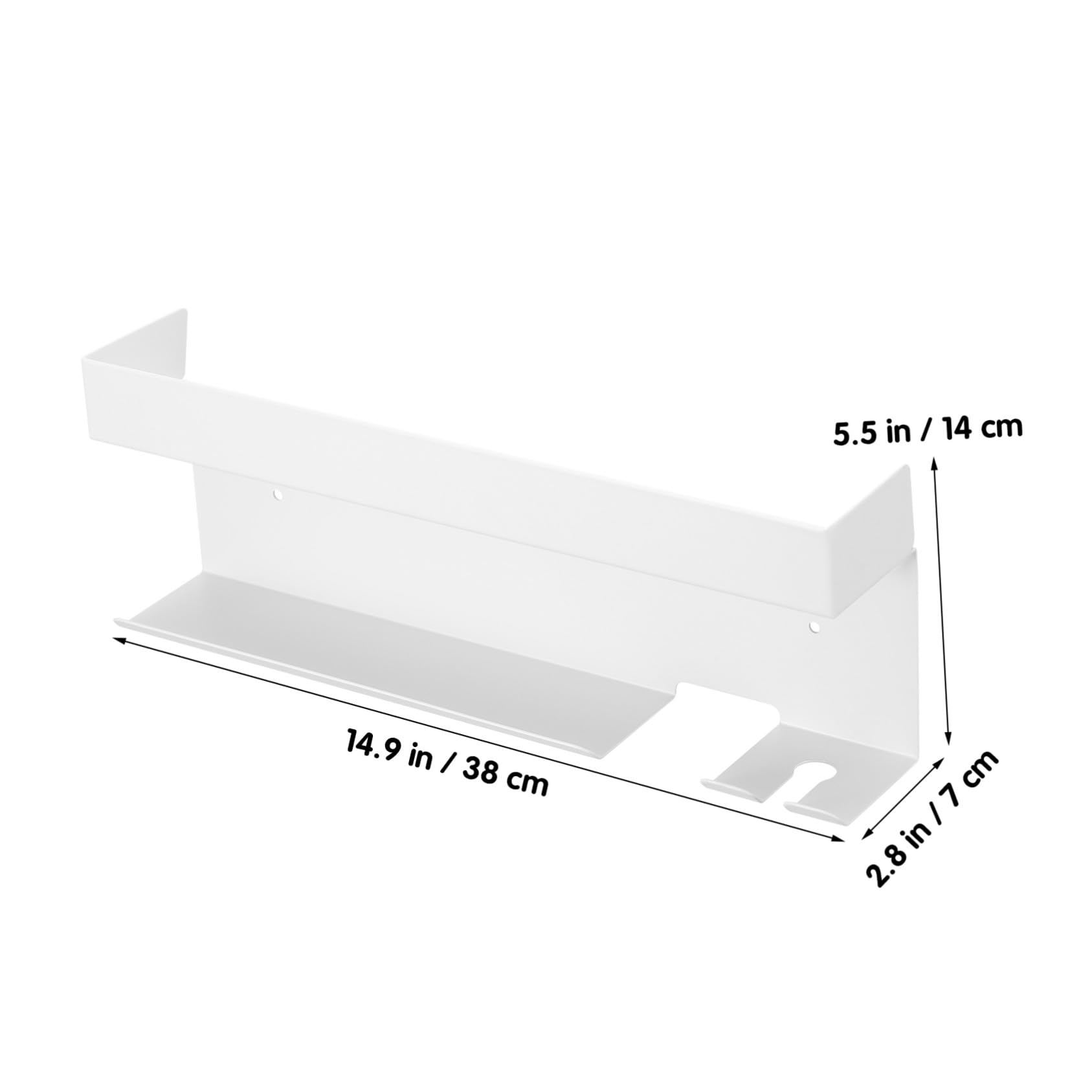 TOYANDONA Support Mural sans Perçage pour Sèche-cheveux et Lisseur Aluminium Résistant Chaleur Organiseur Élégant et Moderne pour Rangement de Fer à Boucler et Sèche-cheveux
