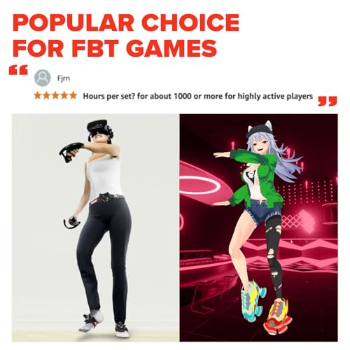 Rebuff Reality Trackstraps for Vive Tracker 3.0, 2.0, Vive UltimateTracker, Tundra Tracker – Empower Full Body Tracking in VR Chat, Dance Dash, and Other FBT Apps (Tracker Sold Separately), Black - Image 7