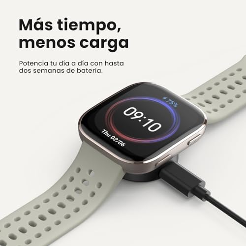 AMAZFIT Bip 6 Smartwatch 46mm, Batería 14 días, AMOLED 1,97", GPS con Mapas, IA, Llamadas Bluetooth, Seguimiento Salud y Sueño, 140+ Modos Deportivos, Resistencia al Agua 5ATM, Negro - Imagen 4