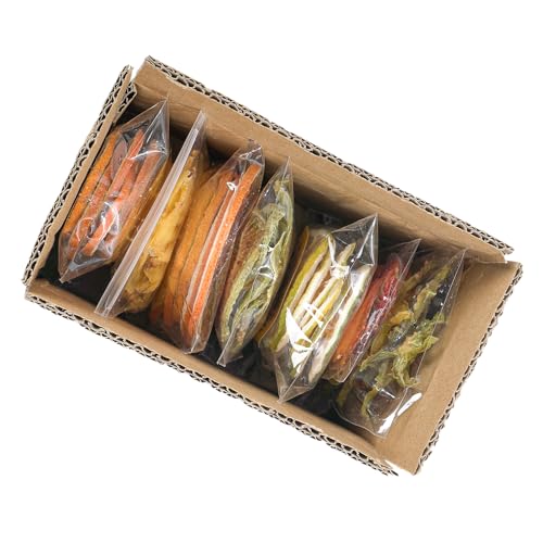 natural dried fruit kit for diy crafts - 7 packs perfect for soap making candle making resin jewelry bath bombs and nail art - includes grapefruit strawberry kiwi orange pineapple lime starfruit
