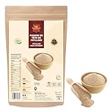 Poudre de coques de psyllium 500g | 100% Pur & Naturel | Préparation Nettoyante Riche en Fibres | Sans Agents de Remplissage, Vegan, Non-OGM | Soutien à la Digestion, Régularité & Gestion du Poids