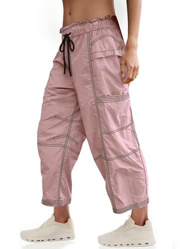 Pantalon cargo large femme fini les vêtements serrés grâce à la taille élastique et ample