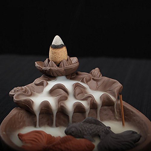 Incensiere a riflusso con20 supporto per coni, in