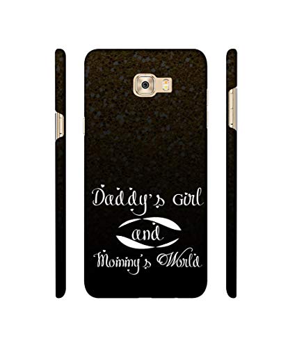 Image of Amazon Brand - Solimo Designer Daddy's Girl and Mummy World 3D Printed Hard Back Case Mobile Cover for Samsung Galaxy C7 Pro