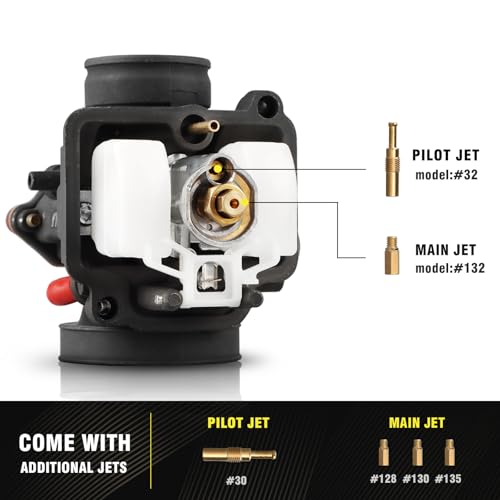 Image of NIBBI Carburetor PWK34 fit Motorcycle Engine with 34mm Carb Jets Motorcycle Engine with Carb Jets for Dirt Bike Mini Bike Pit Bike GY6 ATV