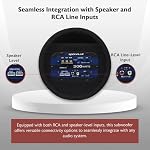 Rockville RTB65A 6.5" Powered Active Car Subwoofer Bass Tube, MP3 Input - Image 6