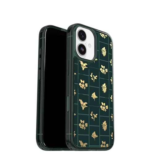Image of OtterBox iPhone 17 Symmetry Series Clear Case - Golden Bloom - Green