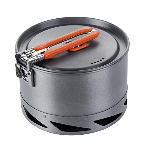 Fire-Maple Feast K2 Camping Topf aus hart eloxiertem Aluminium mit Wärmezirkulation 1,5 L Cover