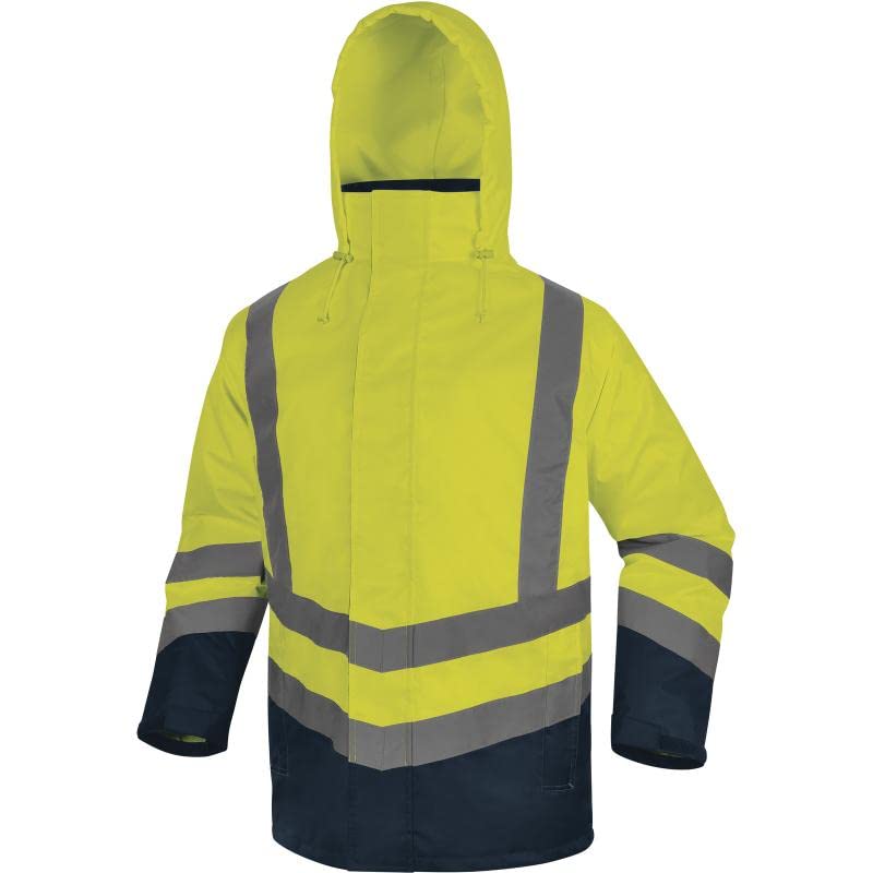 DELTA PLUS PARKA 5 EN 1 ALTA VISIBILIDAD POLIÉSTER OXFORD RECUBRIDO PU AMARILLO FLUO - OPTI3JM-46/48 (S)