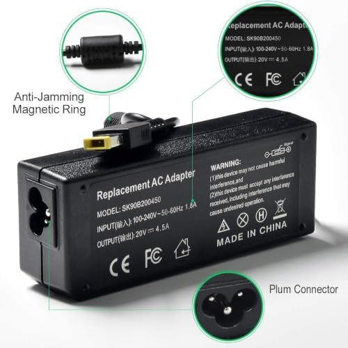 Image of AC Adapter Charger Compatible for Lenovo ThinkPad L440 L450 L460 L470 G500 G500s G505s G510 T431s T440 T440p T440s, 0B46994 ADLX65NCC3A 0A36258 45N0236 45N0237