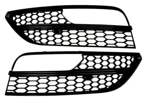 Grille pare-choc avant pour A3 Berline de 2013 à 2016 avec cache anti-brouillard noir