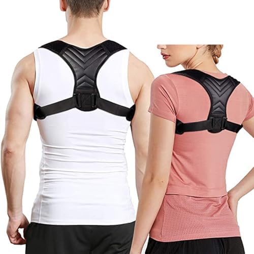 Oormgsrc Posture Corrector Adjustable Breathable Back Brace for Women and Men, Support Belt Straightener Improve Hunchback and Relief for Upper Lower Back, Lumbar, Neck, Shoulder Pain