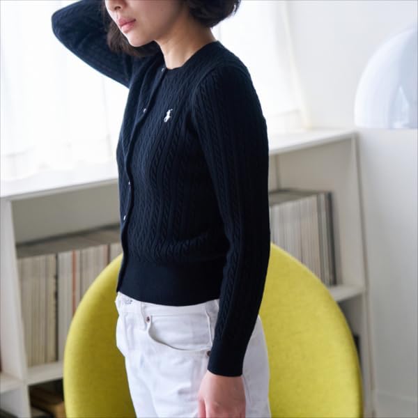 POLO RALPH LAUREN] ケーブルニットカーディガン レディース US