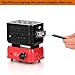 minkah Charcoal Burner 3D 360° Faster Heating Electric Stove Coconut Coal Starter 2 Heating Zones with Stainless Detachable Tongs, 1200W High Power Cube Coil Multipurpose Turbo Burner Fire Starter