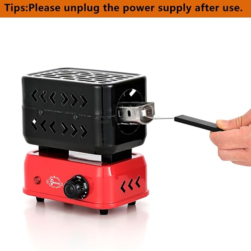 minkah 3D Coal Burner Charcoal Starter Hot Plate Electric Stove Coconut Starter Multipurpose Turbo Coal Burner 1200W High Power Cube Coil Burner Fire Starter Faster Heating