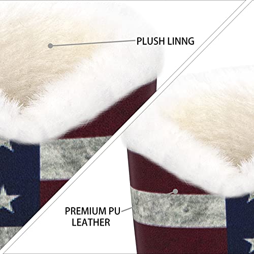 Image of Pack of 2 Plush Lined Eyeglasses Holder Stand Protective Glasses Case For Desks Or Nightstands
