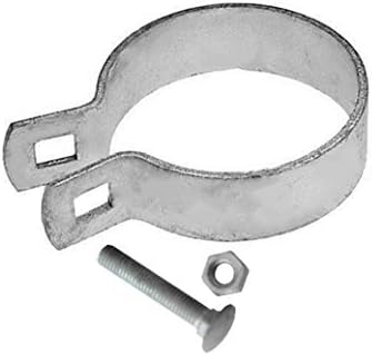V Gard Iron Galvanized Fence Brace Band 3-1/2,No Burr,Bagged,4 Pack