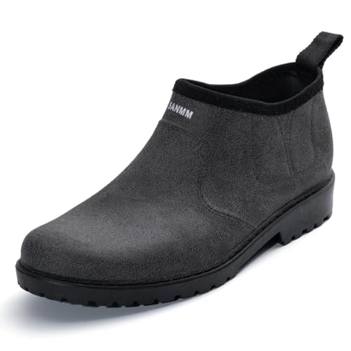 Rain boots men's,men's rubber shoes,fashion casual low-top,waterproof shoes,non-slip
