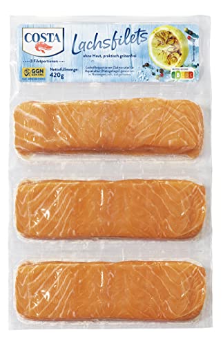 Costa Lachsfilets im Frischepack, 3x140g (tiefgefroren)