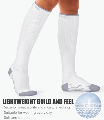 Image of Laite Hebe 3 Pack Medical Compression Sock-Compression Sock For Women and Men Circulation -Best for Running,Nursing,Athletic Sports
