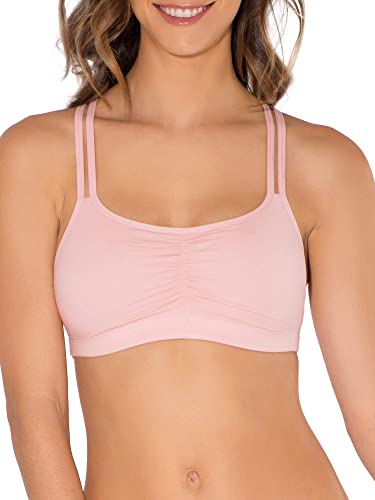 Image of Fruit of the Loom Women's Spaghetti Strap Cotton Sports Bra - All-Day Comfort & Easy Movement