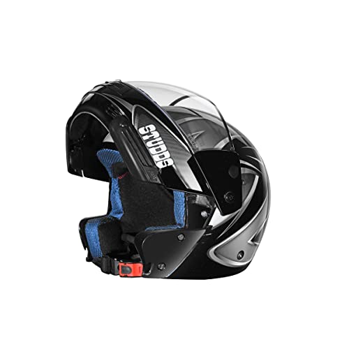 Image of Studds Ninja D5 Full Face Helmet (Black and Grey, XL)
