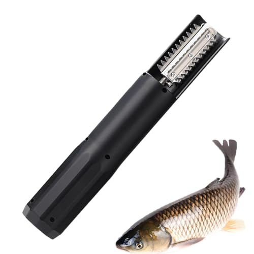 Descamador de Pescado - Escamador Eléctrico Recargable - Accesorio Inoxidable sin Cables para Mercados, Restaurantes y Cocina Doméstica