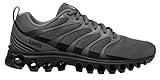 K-Swiss Men's Tubes 220 Training Shoe, Smoked Pearl Grey/Black/Mars Red, 10.5 M
