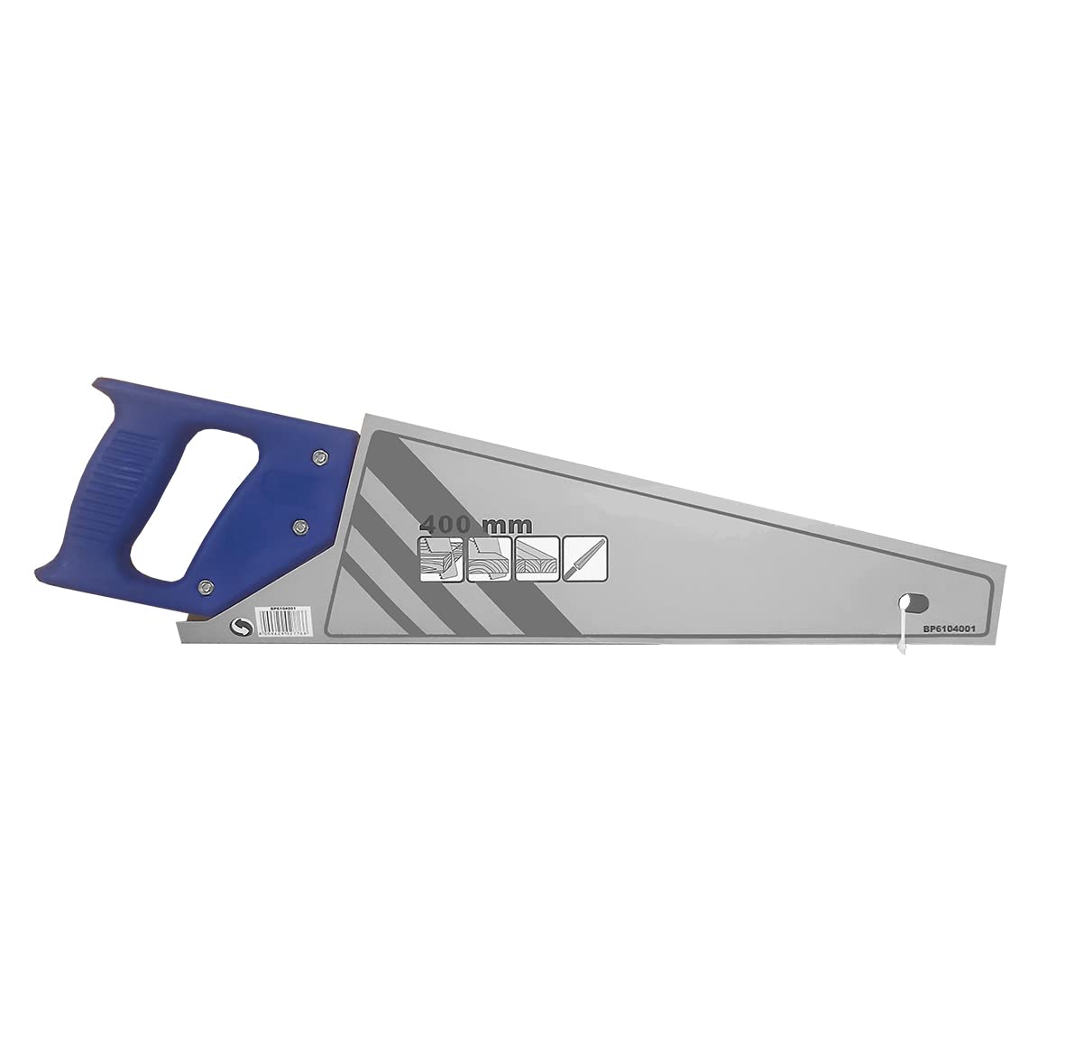 Sierra de mano 40 cm, dentado templado, mango ergonómico