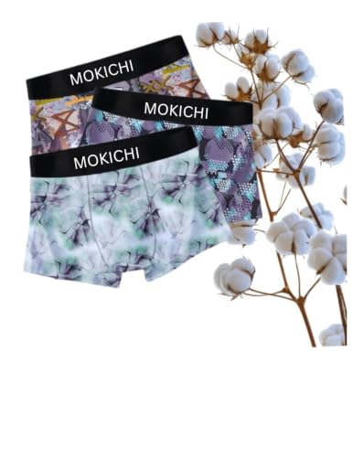 Image of Men's Printed Boxer Briefs Pack of 3 | Soft Stretch Trunks Underwear for Men | Breathable, Comfortable,