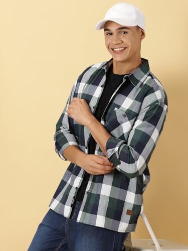 Image of Thomas Scott Men's Classic Tartan Checkered Shacket