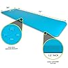 ProsourceFit-Extra-Thick-Yoga-Pilates-Exercise-mat ProsourceFit Extra Thick Yoga and Pilates Mat ½” (13mm) or 1" (25mm), 71-inch Long High Density Exercise Mat with Comfort Foam and Carrying Strap, Aqua