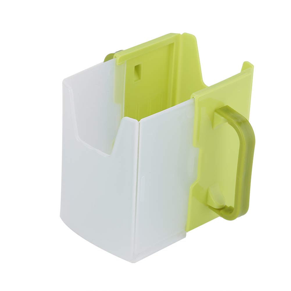 Milk Carton Holder Adjustable Spillproof Milk Drink Holder with Handle for Kid Child Kitchen Tool (Green)