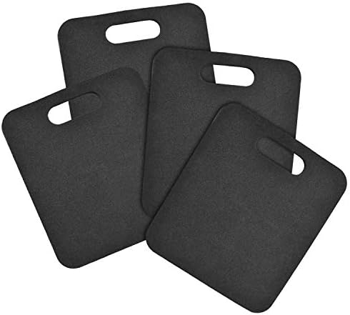 XCEL 4 Pack Stadium Seat Cushions - Multi-Use Kneeling Pads Thick Bleacher Cushion Seat Pads for Sports, Festivals, Outdoor Seating, Yoga - Water Resistant - 14 x 12 x 1 Inch Thick (4 Pack)