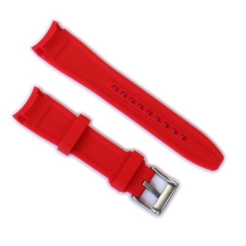 Image of WAMD Curved End Silicone Rubber Watch Straps - 18mm, 19mm, 20mm, 21mm, and 22mm Watch Straps for Watches.