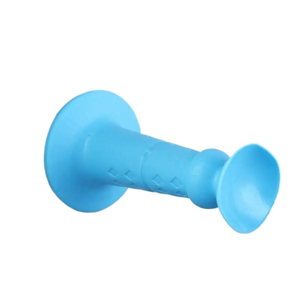 Door Stop 2PCS Silicone Mute Self Adhesive Door Stop Bumper Suction Rear Retainer Wall Protectors(Blue)
