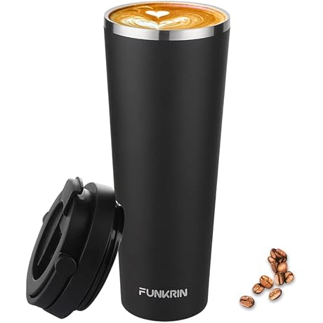 Funkrin Insulated Ceramic Coated Tumbler: Your Iced Coffee Companion