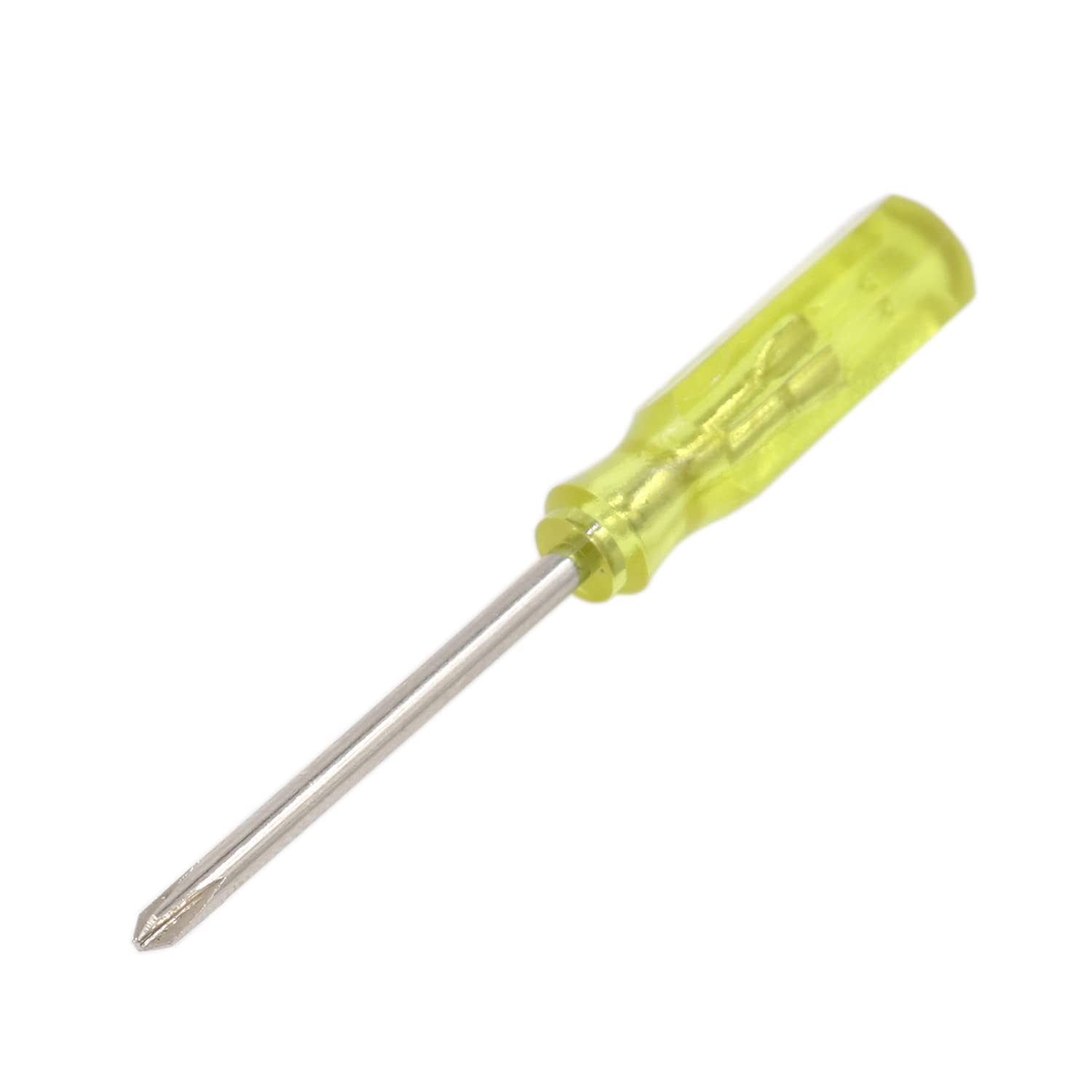50pcs 55mm x 2mm Phillips Cross Mini Size Screwdriver for Mobilephone Laptop HDD Opening Repair Yellow