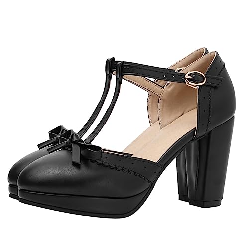 Sandales femmes chic en PU et caoutchouc noir avec nœud