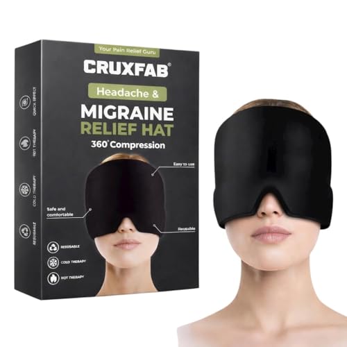 Image of Migraine Relief Cap for Migraines, Headaches, Sinuses, Tension Relief Headache Relief Cap for Men & Women Hot & Cold Therapy Relaxing Thermax Migraine Miracle Cap, Migrane Relaxing Cap(Multicolor)
