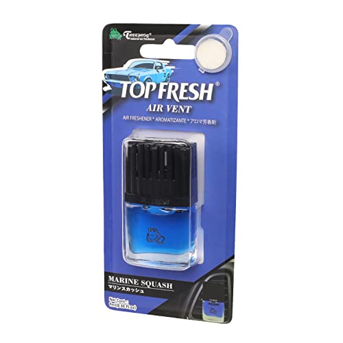 Image of Auto Dynasty TreeFrog Room Car Clean Top Fresh Natural Air Freshener Vent Clip, Marine Squash Scent, 0.3 Fl Oz