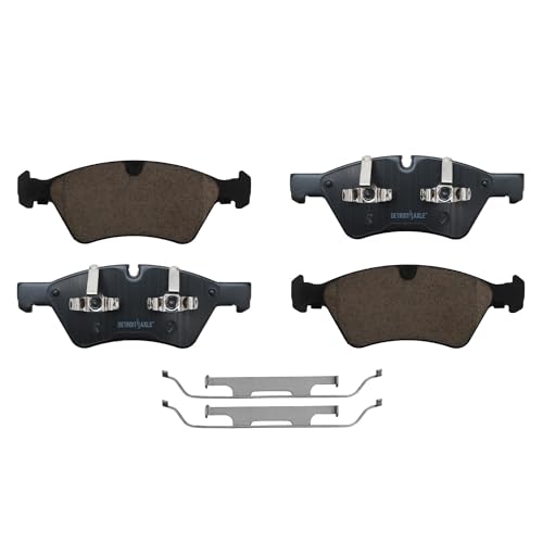 Image of Detroit Axle - Brake Pads for Mercedes-Benz GL320 GL350 GL450 ML320 ML350 ML450 ML500 ML550 R320 R350 R500 Ceramic Brake Pads Replacement Front & Rear