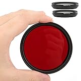 【FILTRO DE LENTE INFRARROJO PARA LA CREACIÓN DE FOTOGRAFÍA INFRARROJA】: El filtro Ir ajustable es adecuado para la creación de fotografías infrarrojas. Es un filtro infrarrojo ajustable integrado muy práctico que puede proporcionarle contenido de creación de fotografía infrarroja más operable.