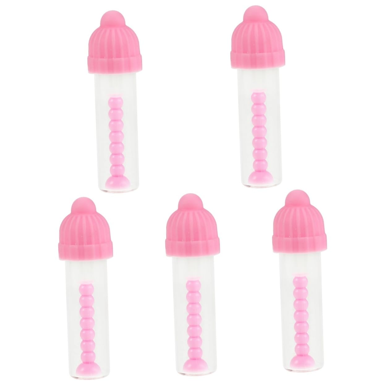 Healvian 5stücke Kompakter Kontaktlinsenentferner Aus Wiederverwendbarer Linsenstick Für Weiche Kontaktlinsen Werkzeug Für Zuhause Und Unterwegs Rosa Design