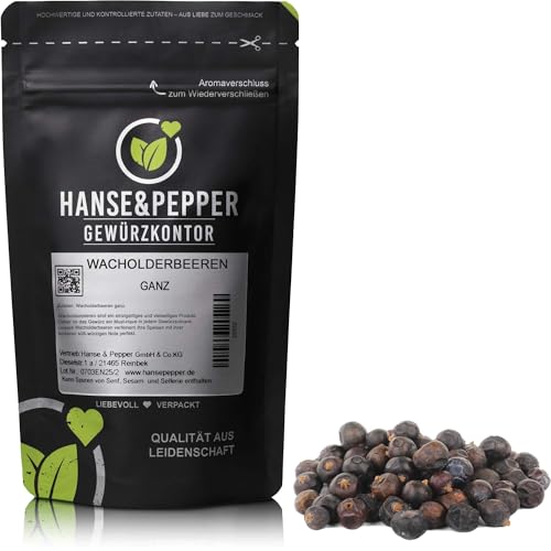 1kg Wacholderbeeren ganz getrocknet 3fach gesiebt Premium Qualität - Spicy Pro Serie